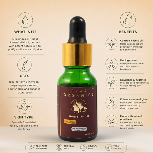 Gold Elixir Oil for Oily Skin Types