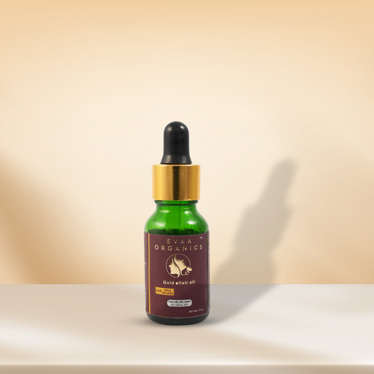 Gold Elixir Oil for Oily Skin Types by Evaa Organics