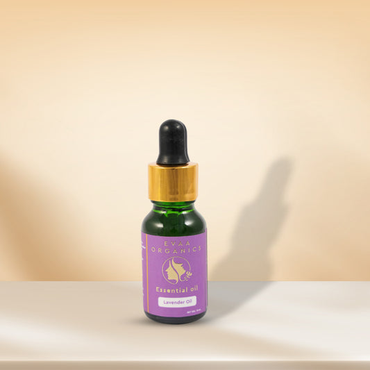 Pure lavender essential oil for face bottle - Evaa Organics