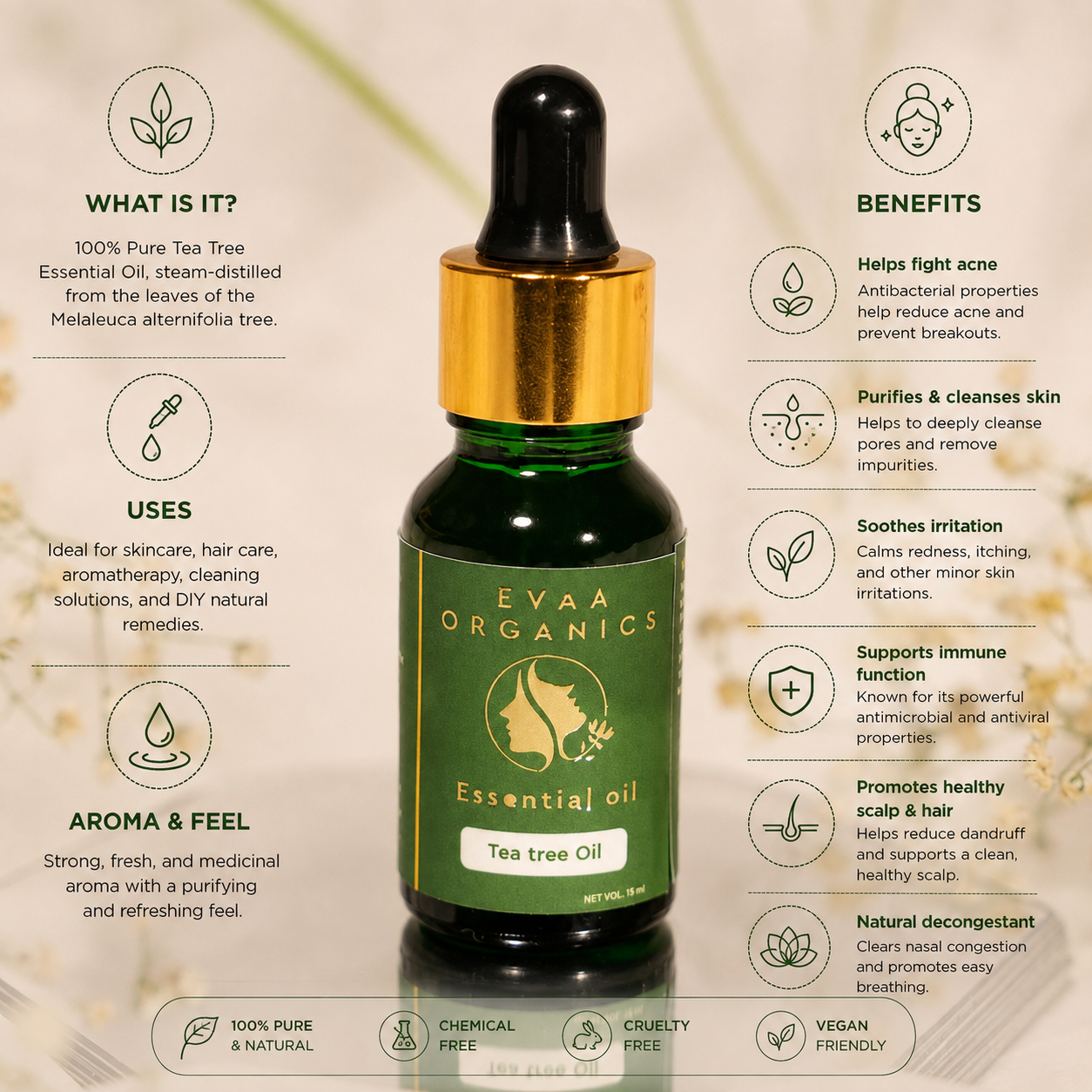 Tea Tree Essential Oil for Face